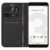 Leather Wallet Case & Card Holder Pouch for Google Pixel 3 - Black